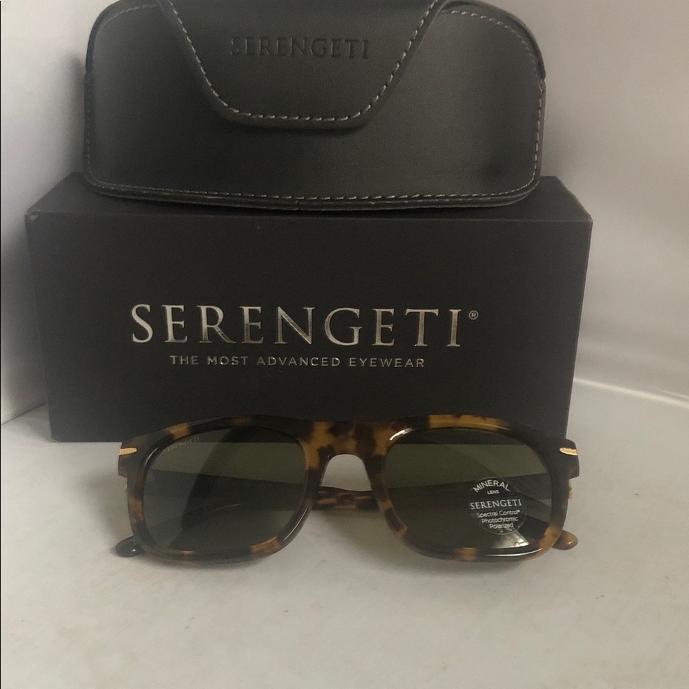 Serengeti Chaltron Tortoise Shell Sunglasses Polarized.